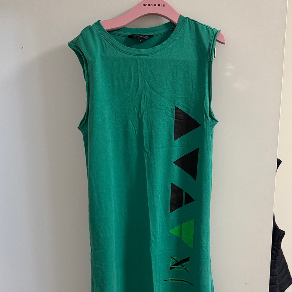 Armani Exchange Green Maxi Dress